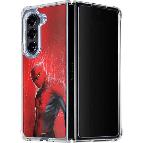 Marvel Spiderman The Amazing Spiderman Galaxy Z Fold5 5G Clear Case